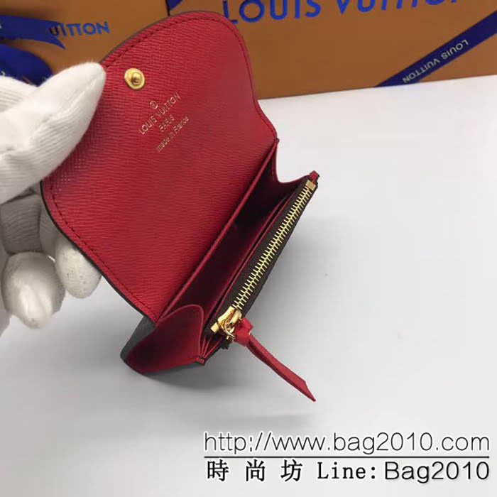 路易威登LV頂級原單 M41939紅海外原單 多彩信封式零錢包 女士錢包 ZY1063